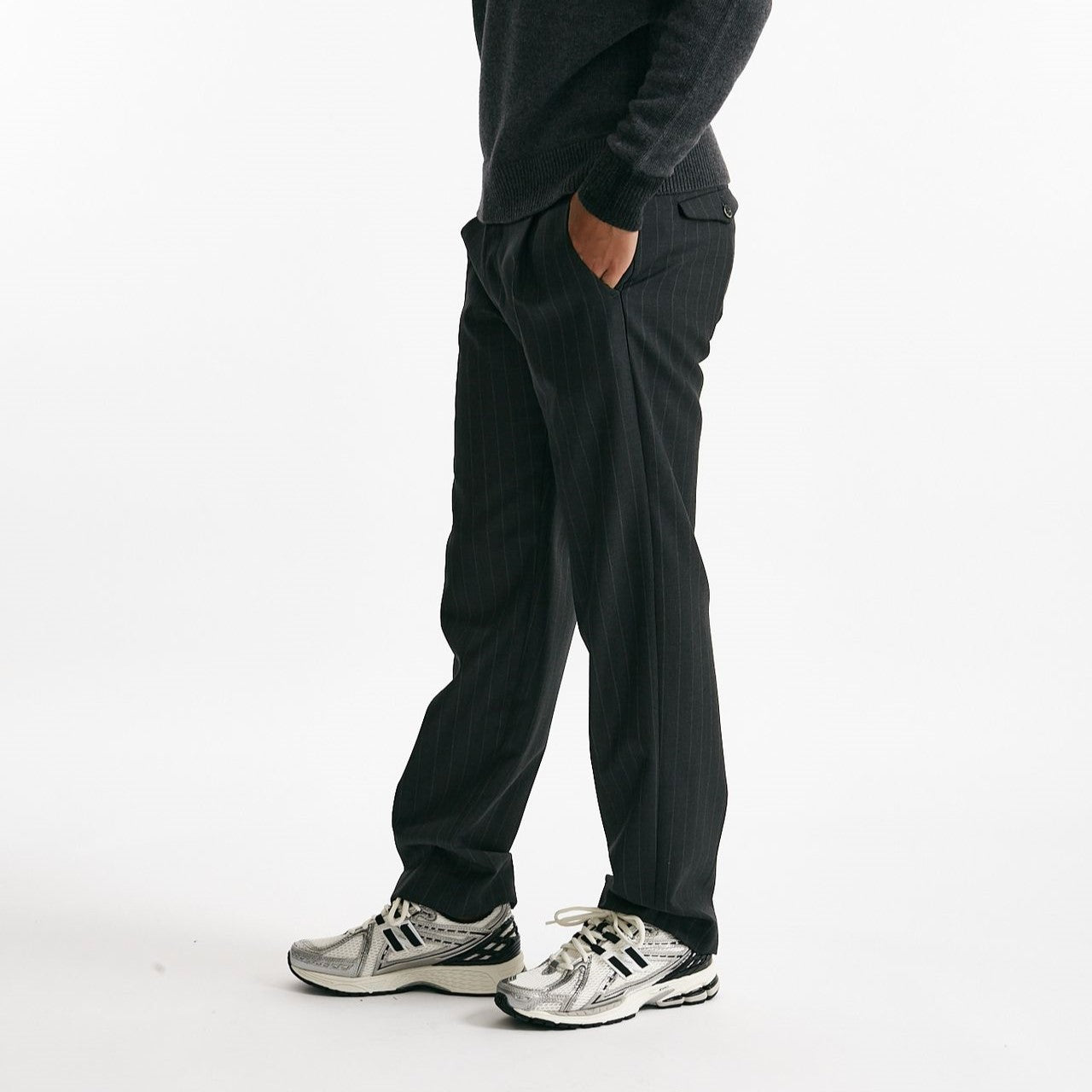 Pantalone FOLD 2 lana stretch gessato men Nine in the morning - 8