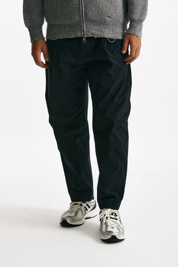 Pantalone GIULIO CARROT nero men Nine in the morning