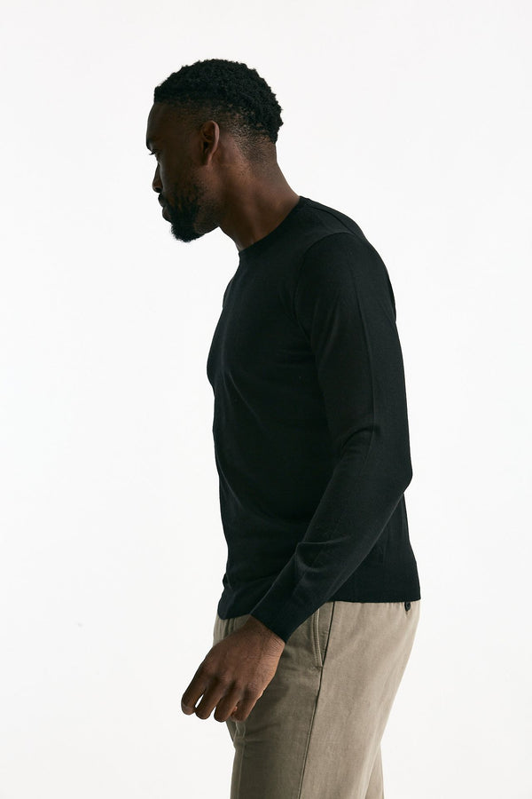 Maglia in cashmere e seta nero men Mauro ottaviani