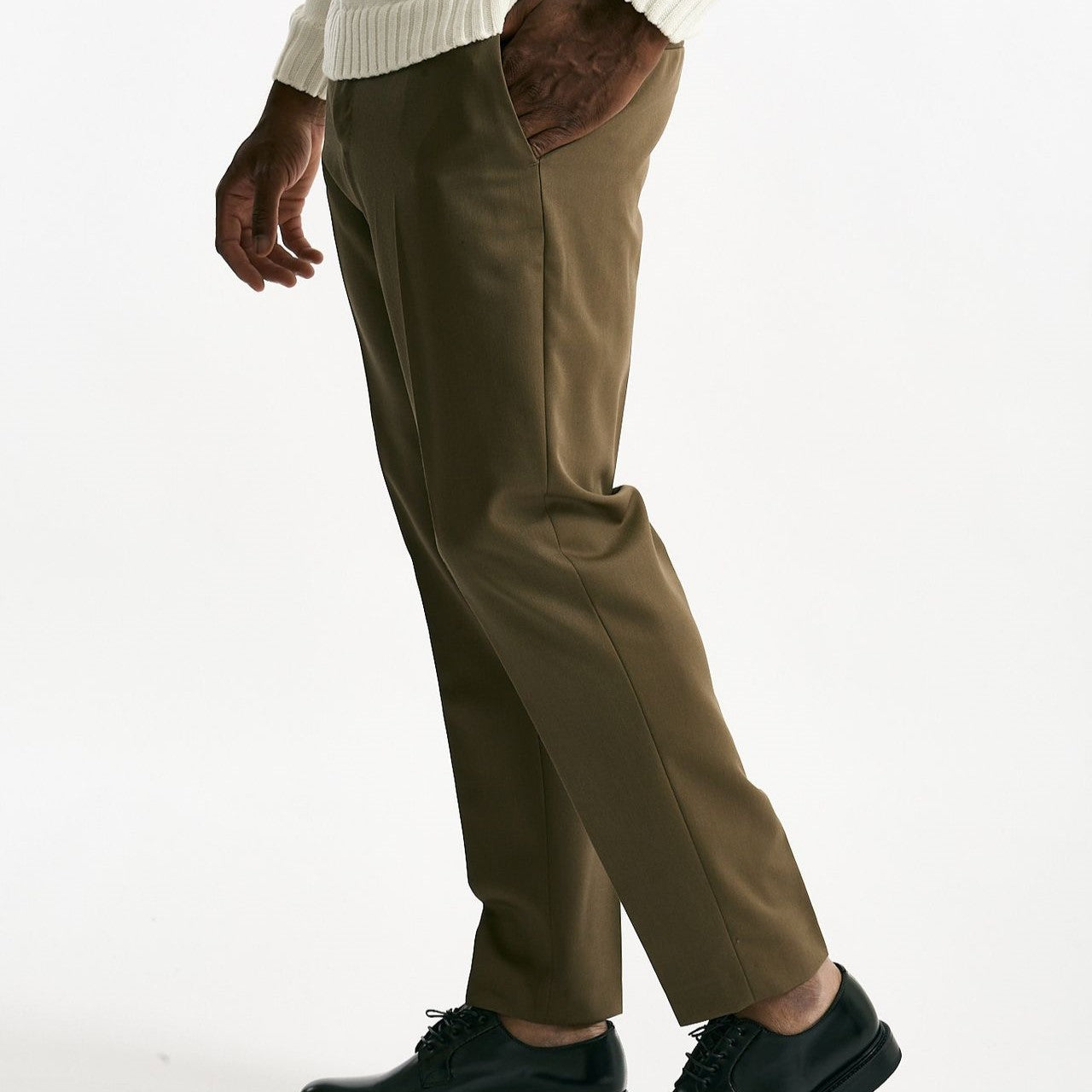 Pantalone EDGE-REBEL in lana cammello men Pt torino - 8