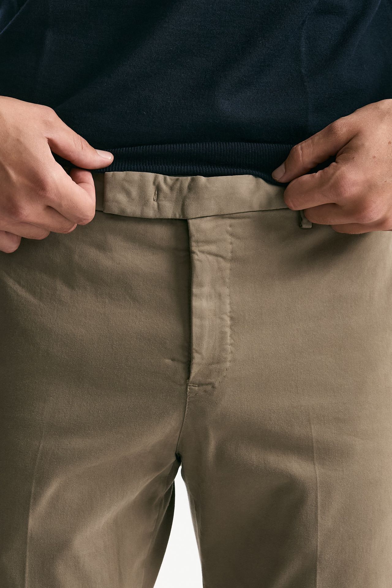 Pantalone EDGE-DIECI in cotone stretch beige men Pt torino - 5