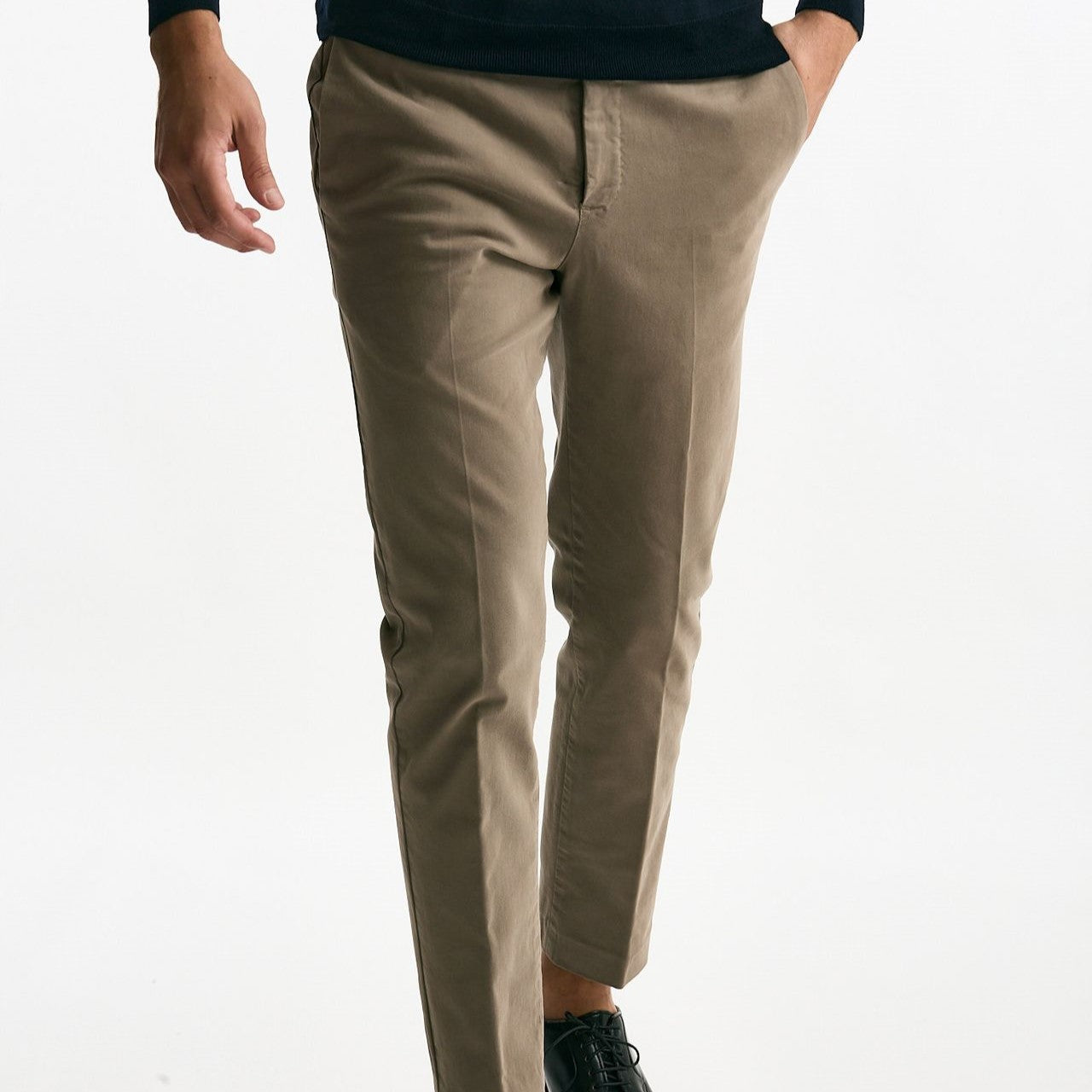 Pantalone EDGE-DIECI in cotone stretch beige men Pt torino - 8