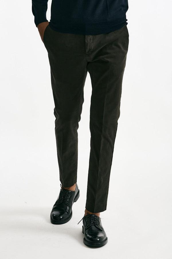Pantalone EDGE- DIECI in cotone stretch  marrone men Pt torino