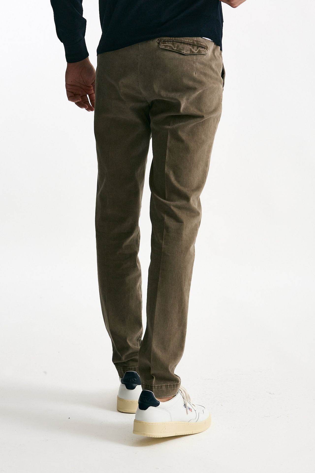 Pantalone MASTER FIT in cotone stretch tortora men Pt torino - 3