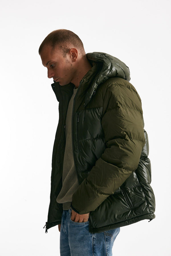 piumino in nylon verde militare men Polo ralph lauren