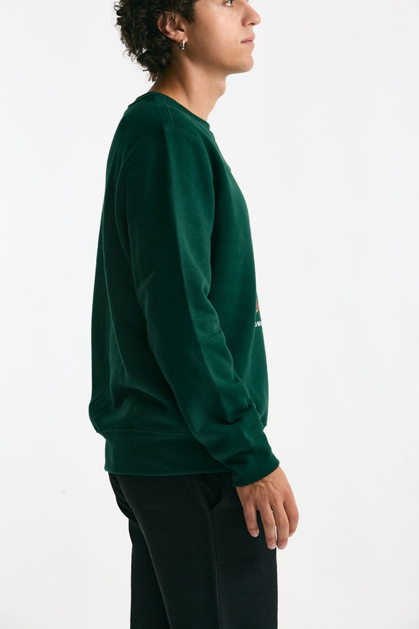 Felpa girocollo in misto cotone verdone men Polo ralph lauren