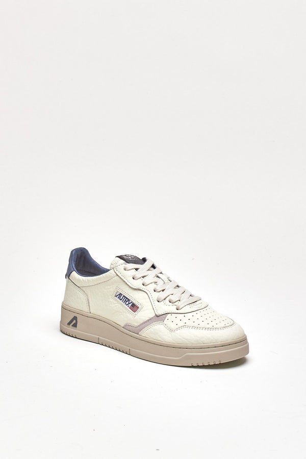 Sneakers MEDALIST LOW-AULM-NE12 in pelle martellata men Autry