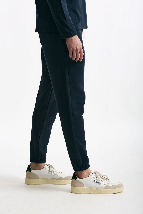 Pantalone jogging in cotone blu men Autry