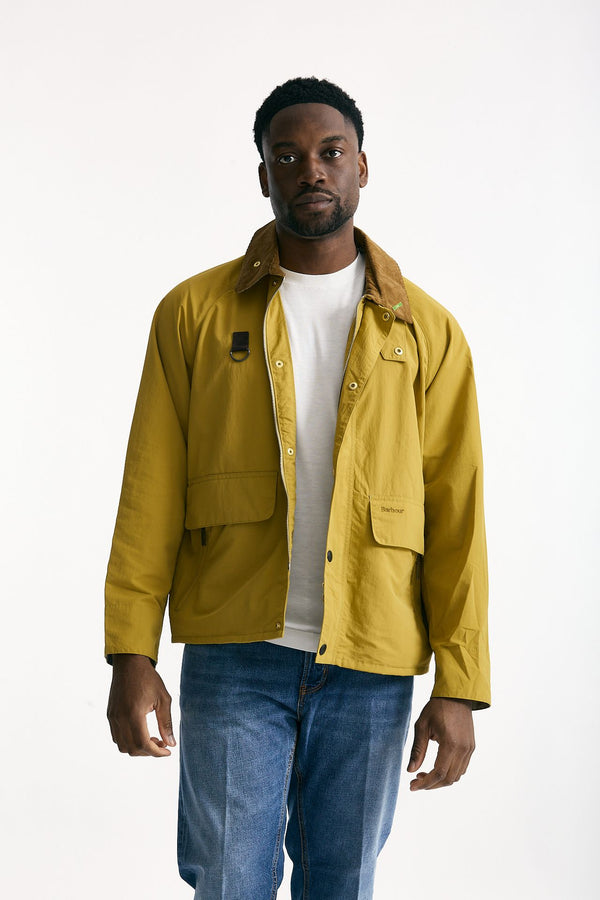 Giacca ICONS SPEY in cotone e nylon lavato giallo men Barbour