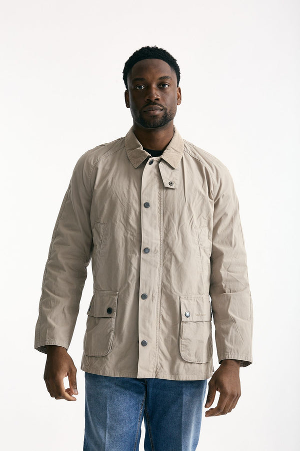 Giacca ASHBY CASUAL in cotone lavato beige men Barbour