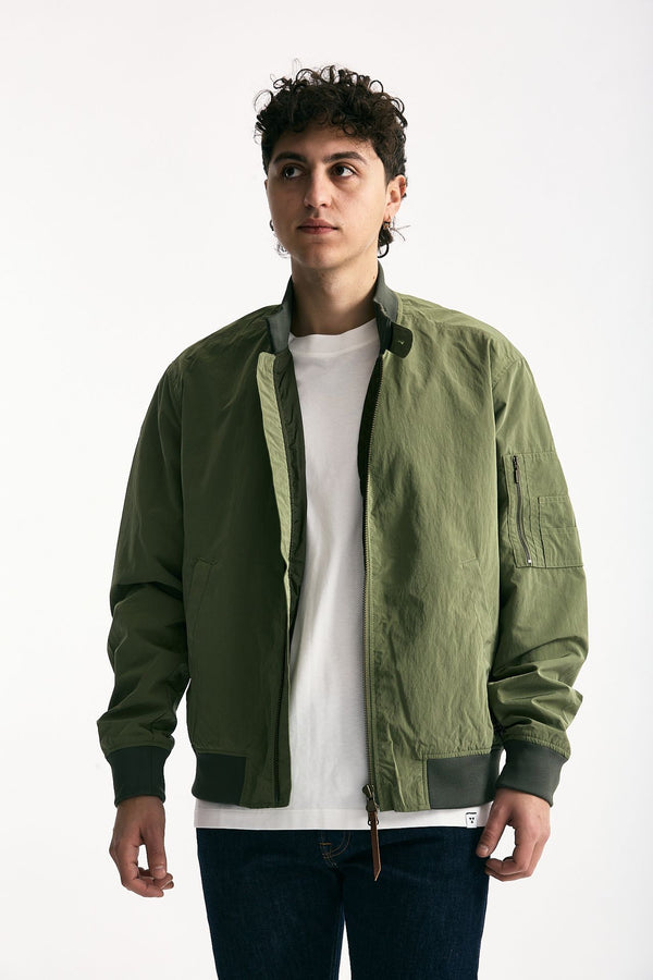 Bomber FENTON CASUAL JACKET nylon verde men Barbour
