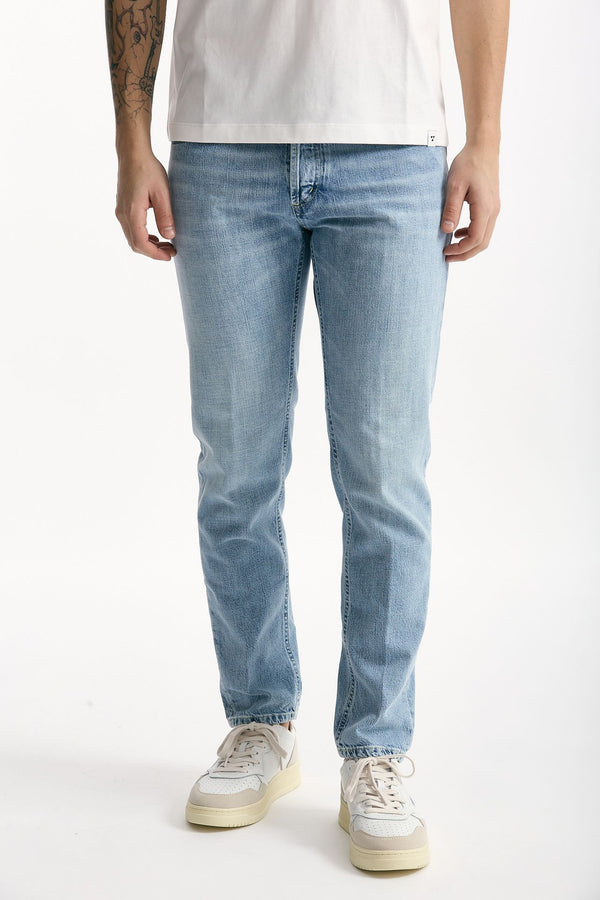 Jeans BRIGHTON cotone fermo lavaggio chiaro men Dondup