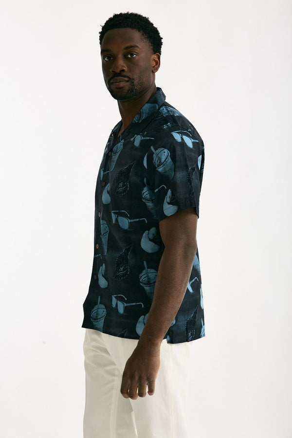 Camicia in cotone Fantasia blu e azzurro men Paul smith