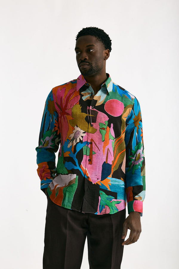 Camicia in viscosa Fantasia multicolor men Paul smith
