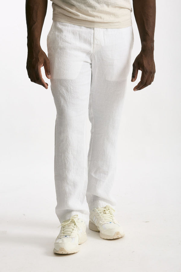 Pantalone in lino bianco men Transit uomo