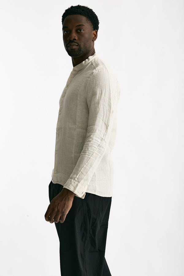 Camicia in lino beige men Transit uomo