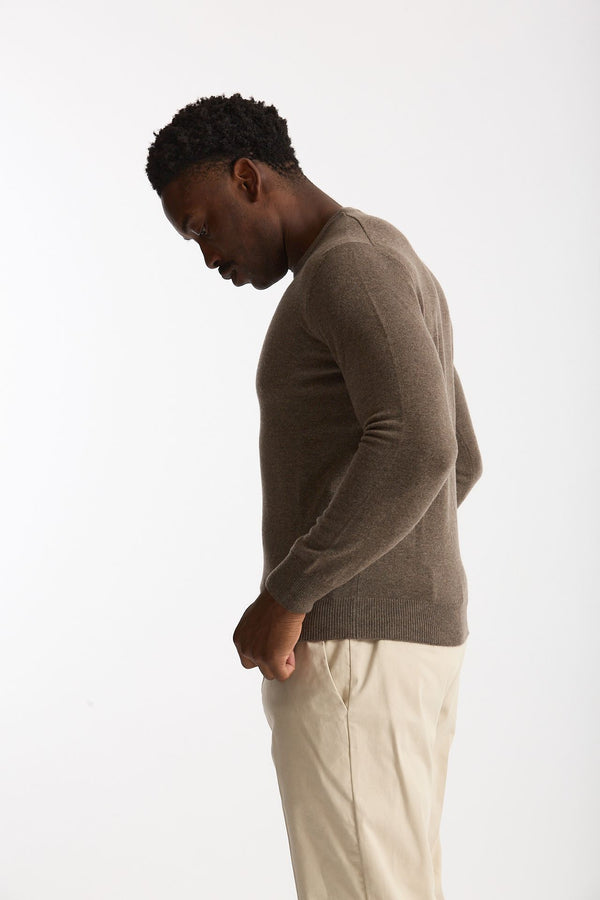 Maglia in cashmere nocciola men Mauro ottaviani