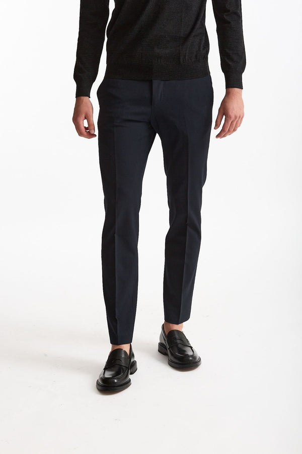 Pantalone in lana stretch EDGE- DIECI blu men Pt torino