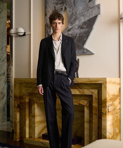 Lardini menswear, the new season begins with fabric
