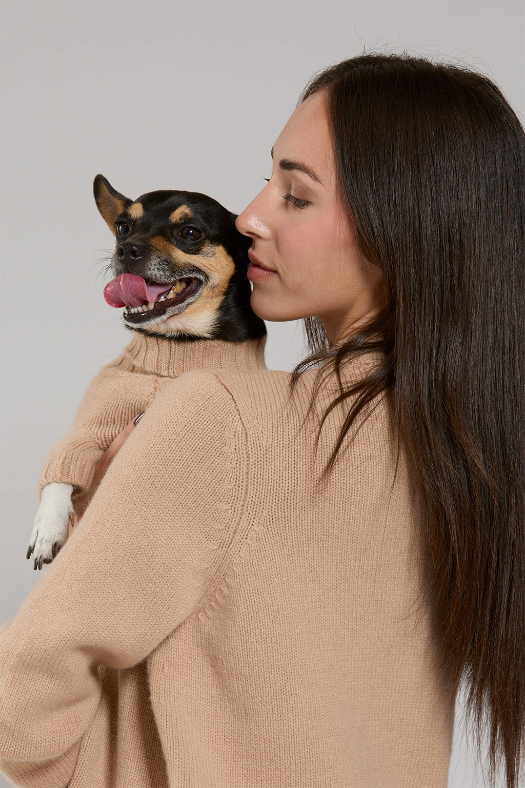 Maglia in lana e cachemire cammello women Twinies - 7