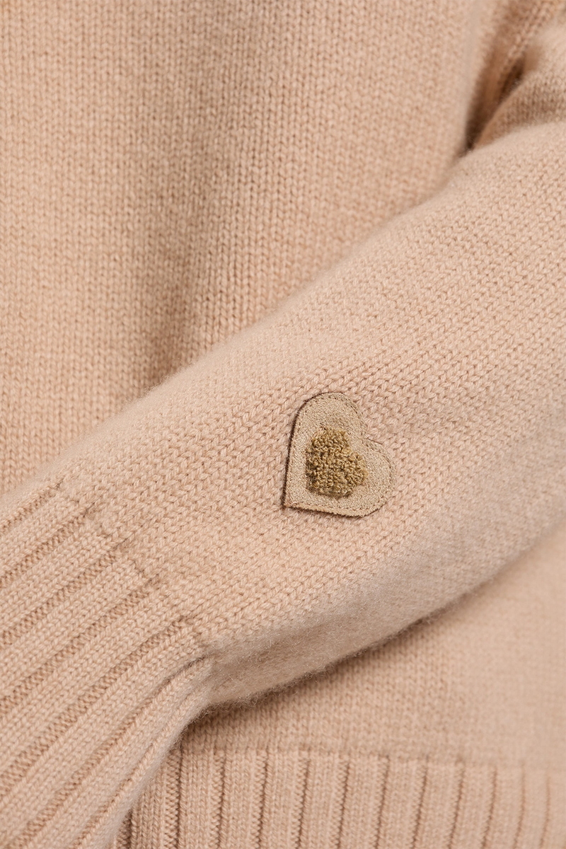 Maglia in lana e cachemire cammello women Twinies - 4