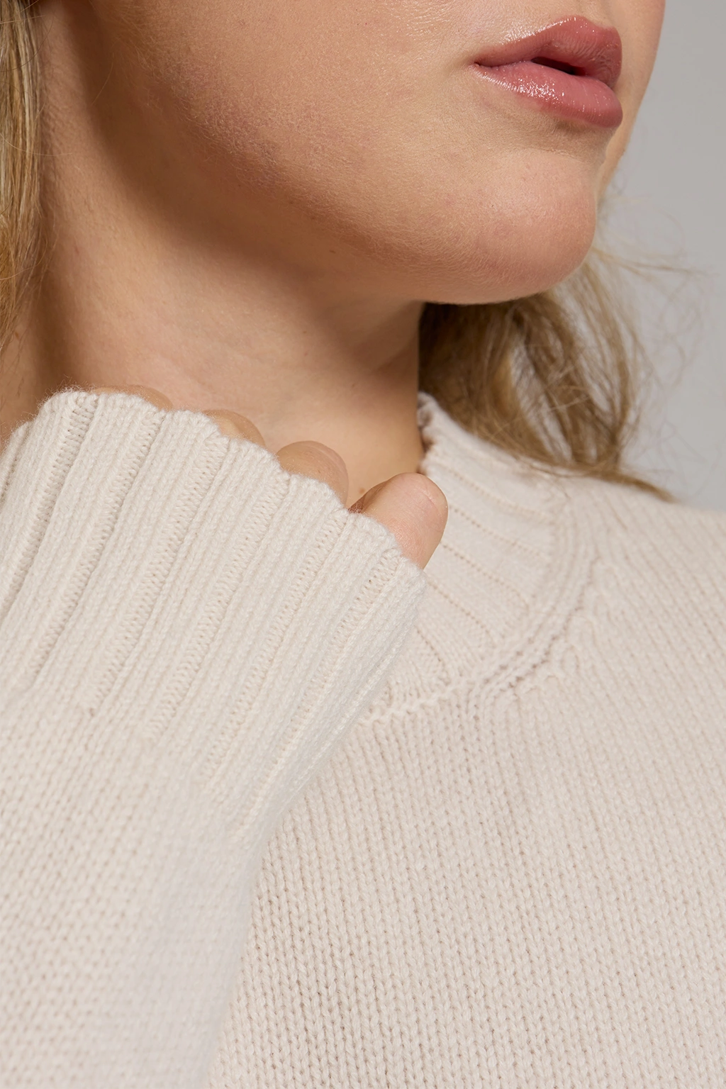 Maglia in lana e cachemire panna women Twinies - 4