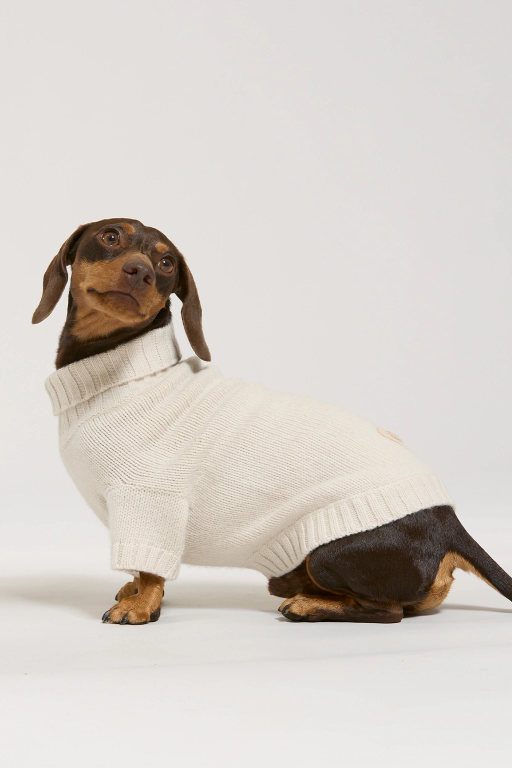 Maglia in lana e cachemire panna women Twinies - 3