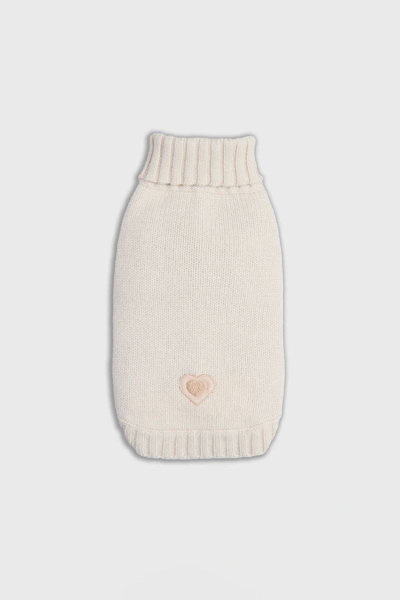 Maglia in lana e cachemire panna women Twinies - 5