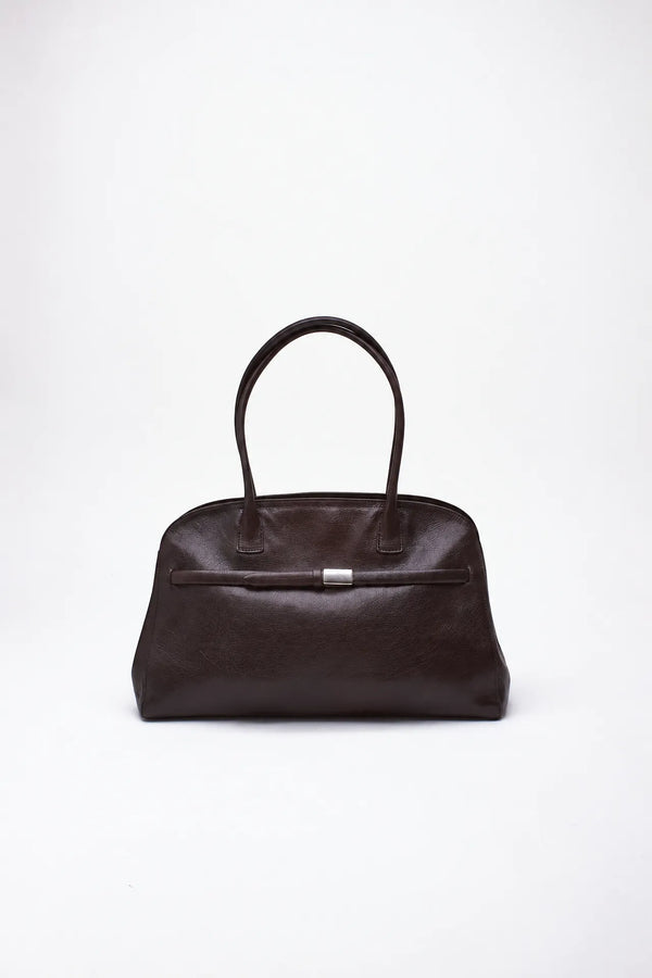 Borsa AURA LARGE in pelle testa di moro women Orciani