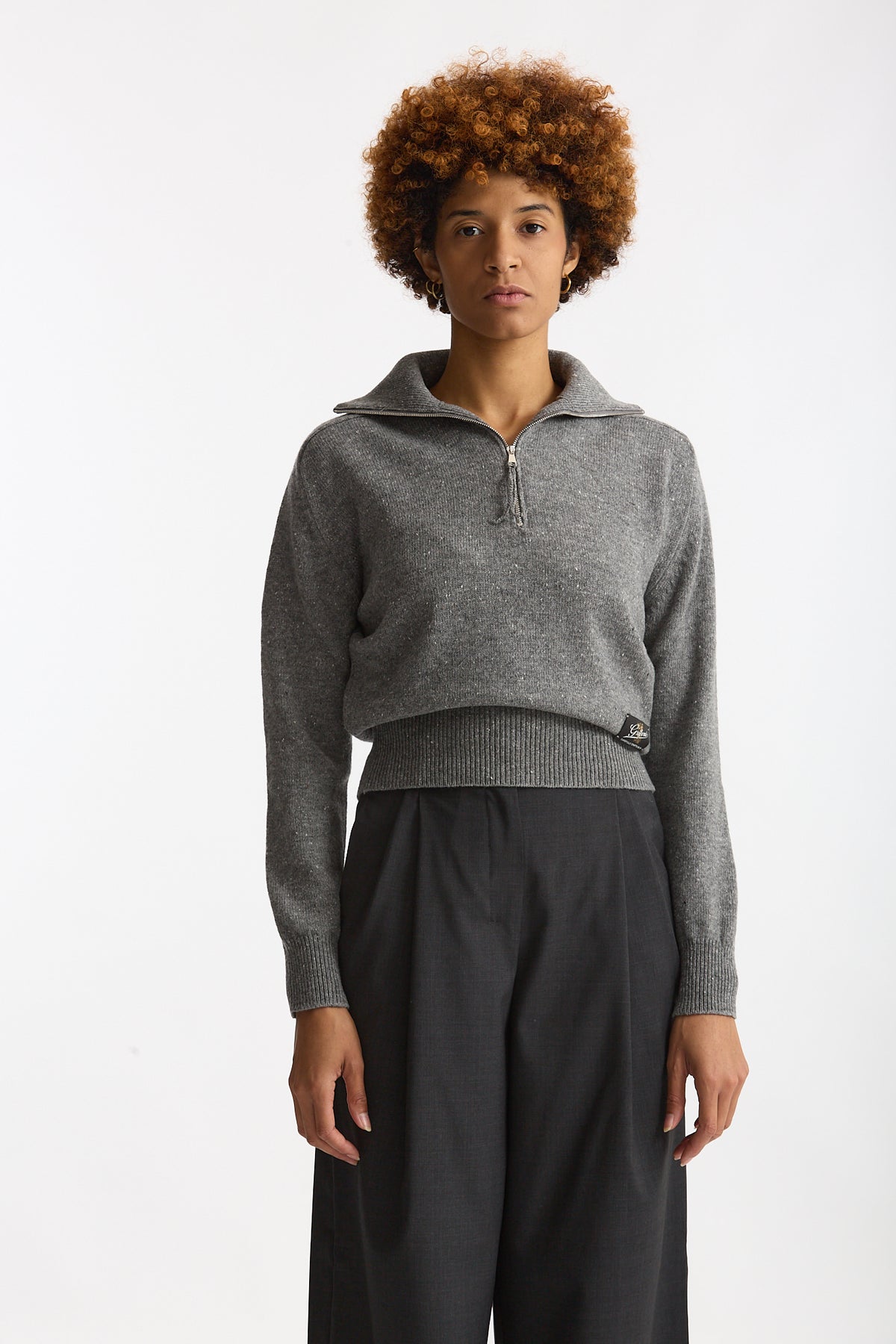 Maglia con zip grigio women Grifoni - 2