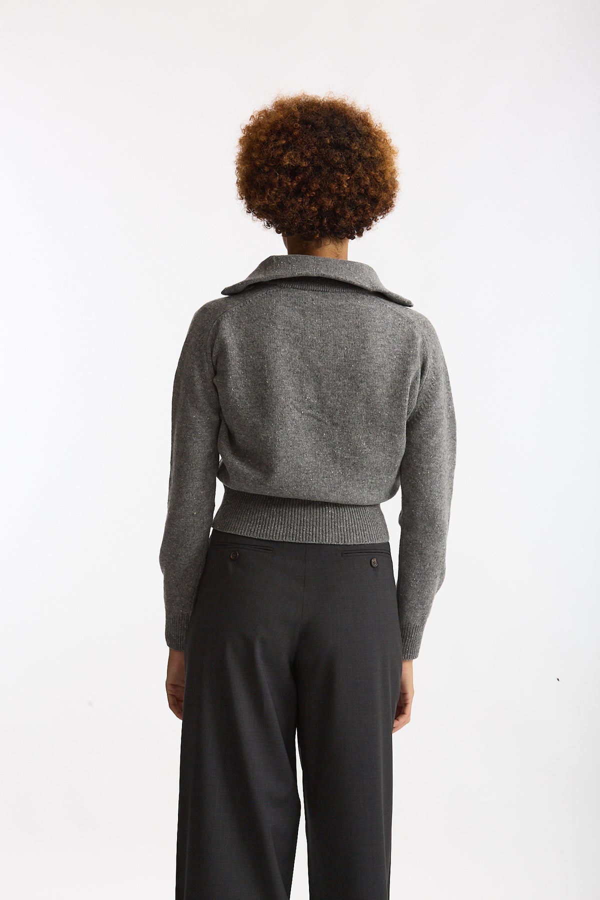 Maglia con zip grigio women Grifoni - 4