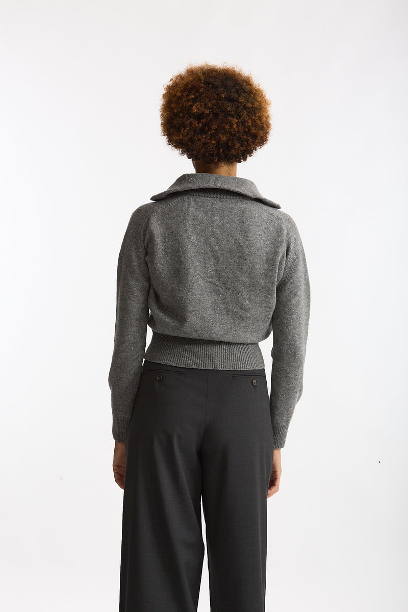 Maglia con zip grigio women Grifoni - 4