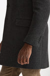 Cappotto monopetto double coat spigato grigio men Fay - 7