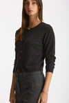 Cardigan slim in morbido cashmere grigio antracite women Be you - 2