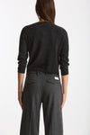 Cardigan slim in morbido cashmere grigio antracite women Be you - 3