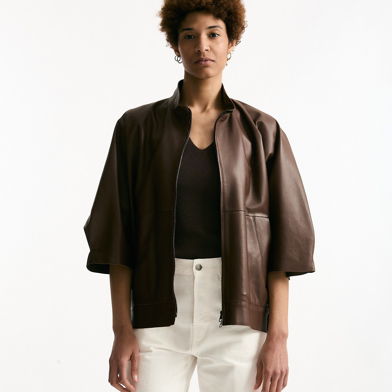 Giubbino kimono over cuoio women Myskin - 9