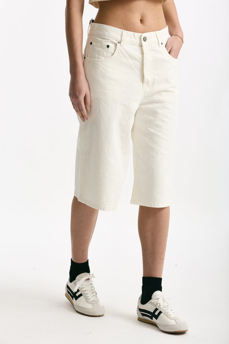 Bermuda in cotone e lino vita alta women Haikure - 4