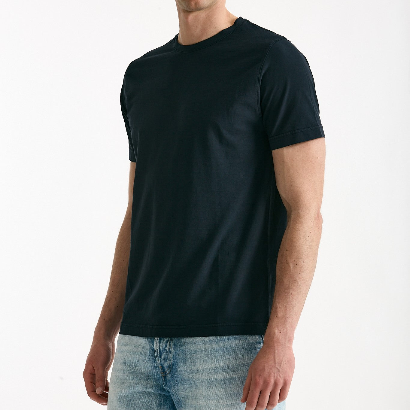 T-shirt in cotone blu men ( p - s ) - 6