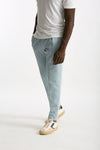 Pantalone azzurro Cotone e lino men Incotex - 2