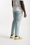 Pantalone azzurro Cotone e lino men Incotex - 4