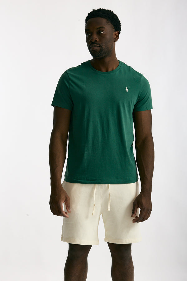 T-shirt in cotone verde smeraldo men Polo ralph lauren