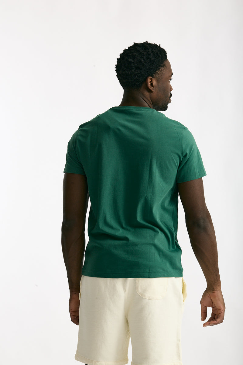 T-shirt in cotone verde smeraldo men Polo ralph lauren - 3