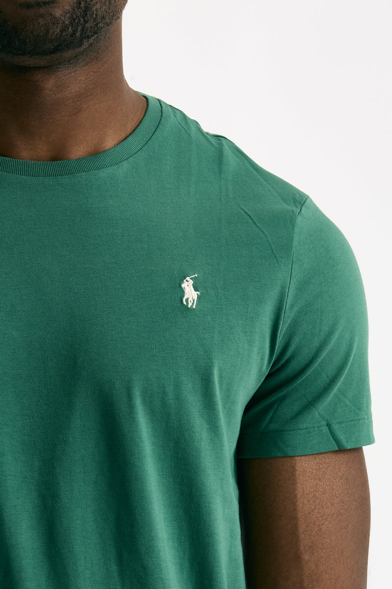 T-shirt in cotone verde smeraldo men Polo ralph lauren - 5