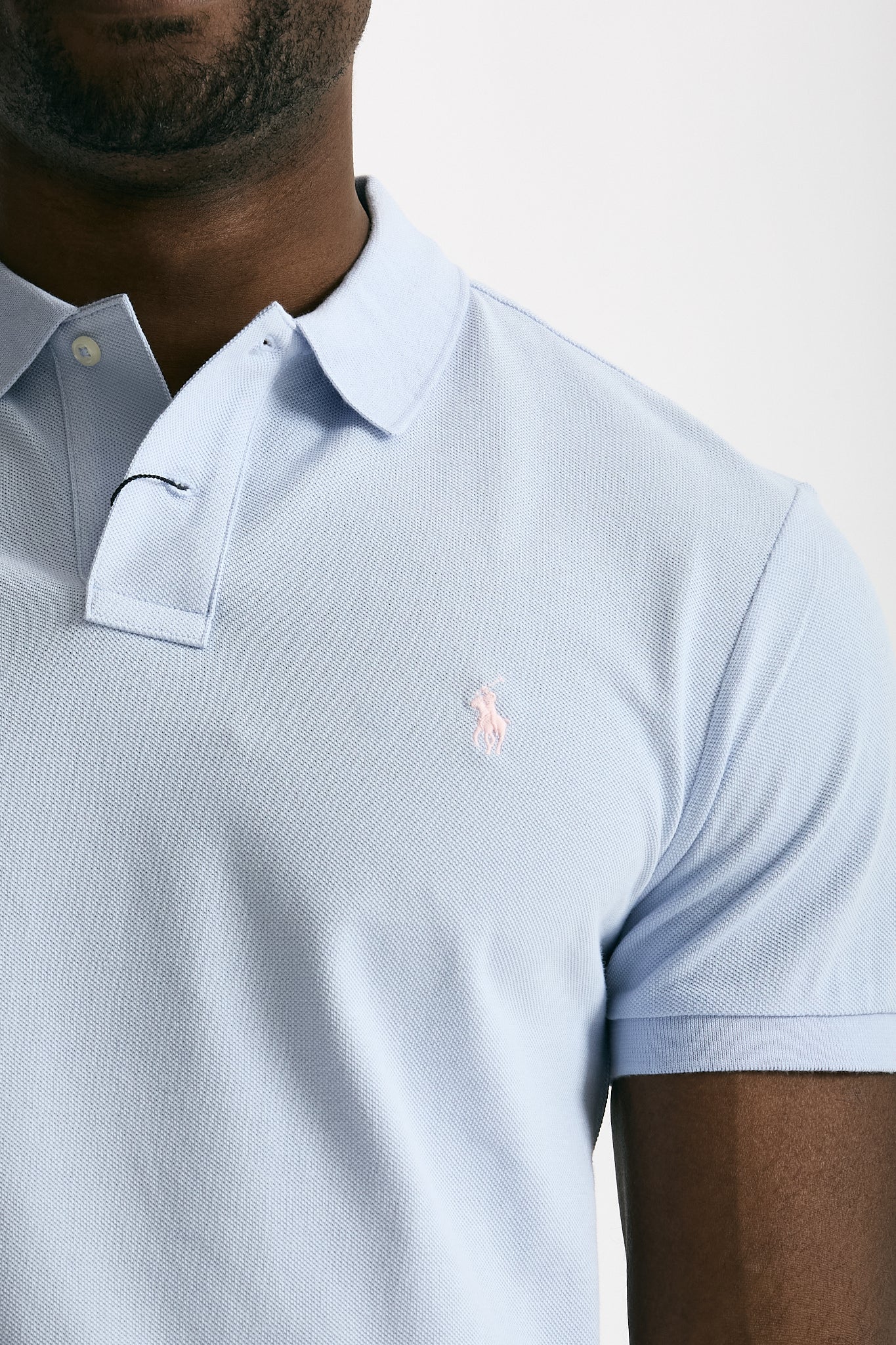 Polo in cotone piquet azzurro men Polo ralph lauren - 5