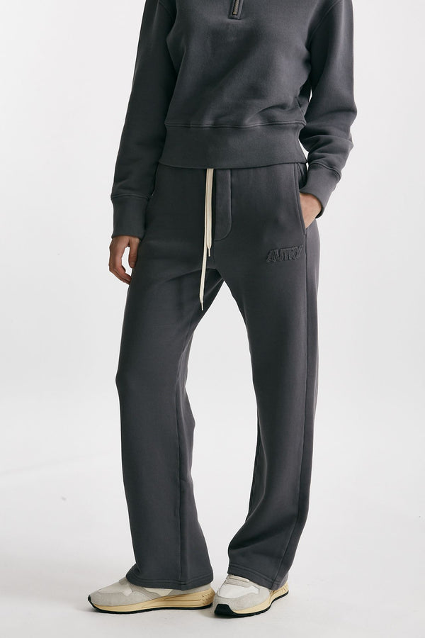 pantalone in felpa vita alta antracite women Autry
