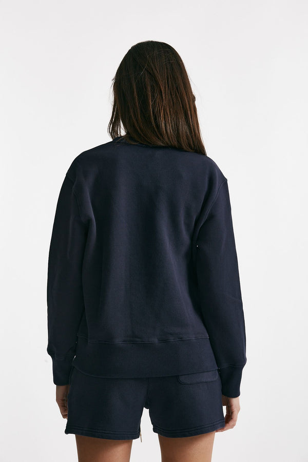 felpa girocollo blu women Autry
