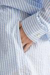 completo over rigato bianco e azzurro women The andamane - 6