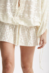 jumpsuit scollata in sangallo panna women The andamane - 6