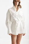 abito camicia misto cotone bianco women The andamane - 3
