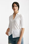 t-shirt a polo anonym bianco women Anonym apparel - 1